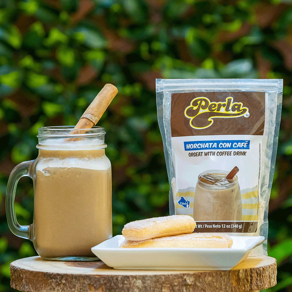 of (Orgeat each) (12 Perla Coffee con oz Case Drink) Horchata Salvadorena Cafe with 20