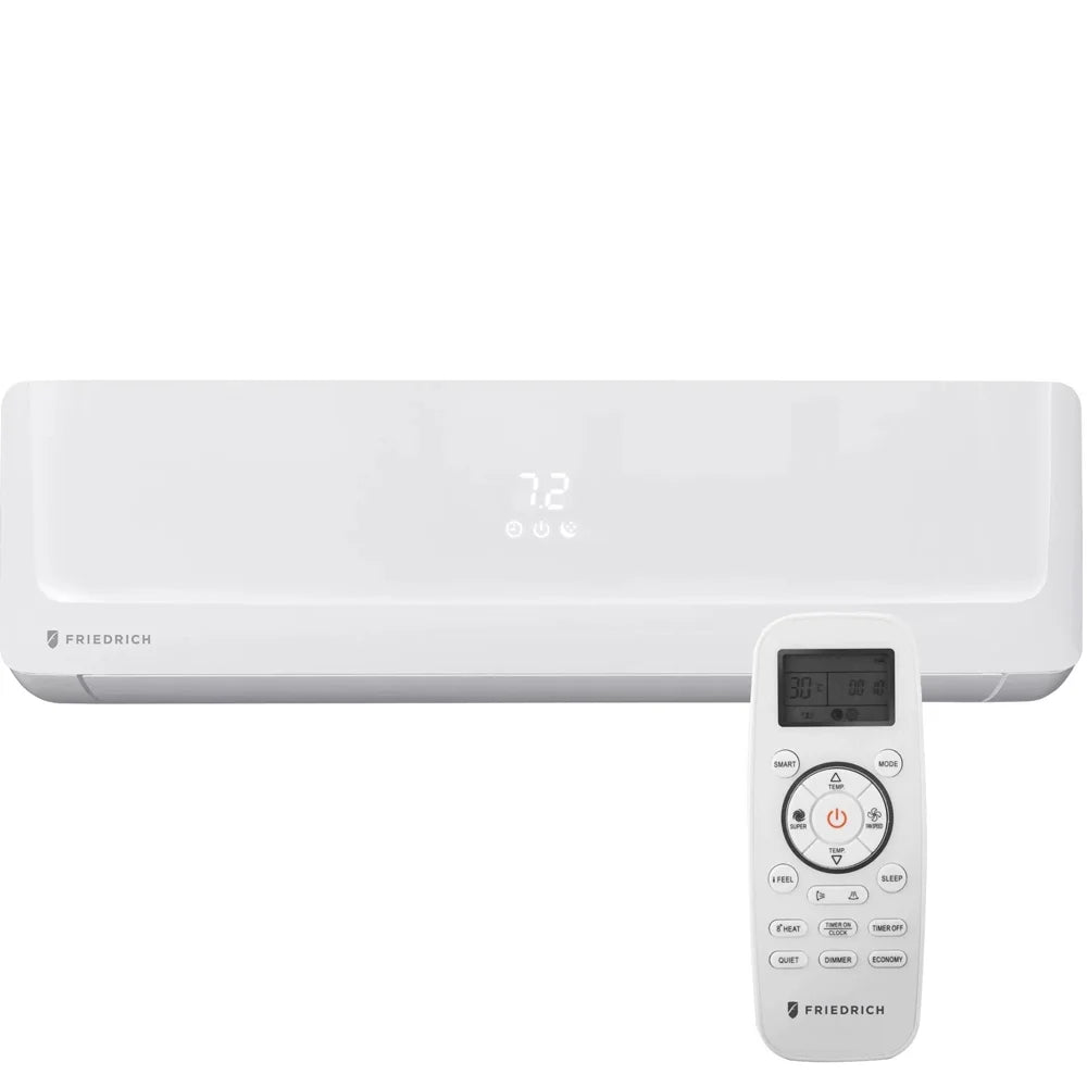 BTU Split Heating Protection Mini Floating YR with Conditioner 24000 Enhanced with Pump Pro Air Tri-Zone Bundle FPHMR24A3A CPS Heat 3 Wall and Friedrich Pack Air + 12000 BTU AC Indoor