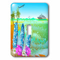 jet a - Hawaiian Single ship surfboards, Switch and Toggle fun beach, art 3dRose cruise