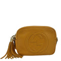 308364 Soho Pre-owned Orange Leather Bag Crossbody Camera Disco