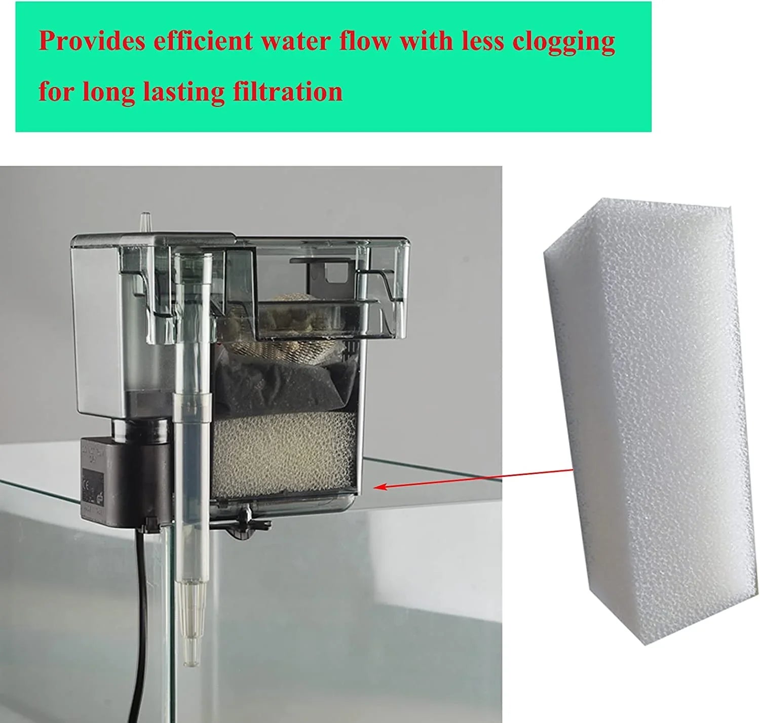 500/110 Pads of (Pack A-623 AquaClear Foam Filter Clear Camessy for 6) Foam Aqua