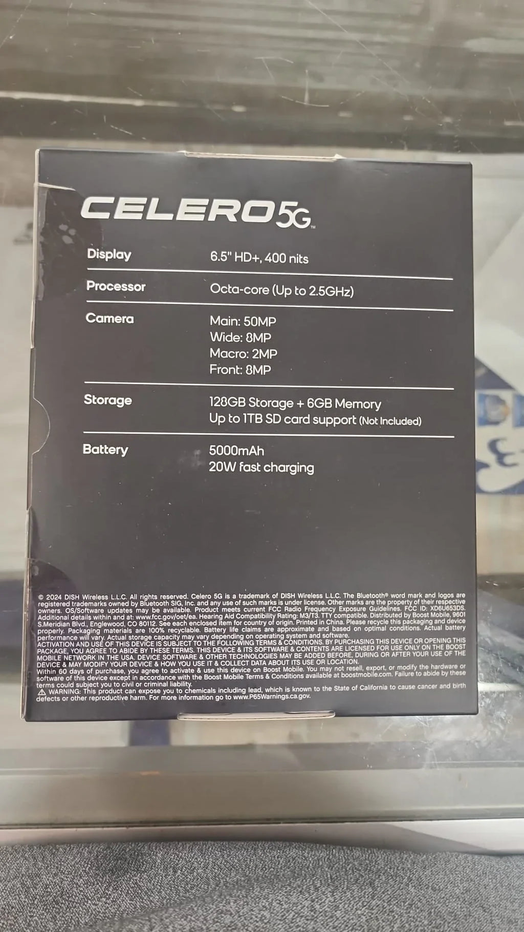 (Boost 5G Mobile) SIM) Moonglow Plus - - 2024 128GB Gray $60 Celero (Single Plan