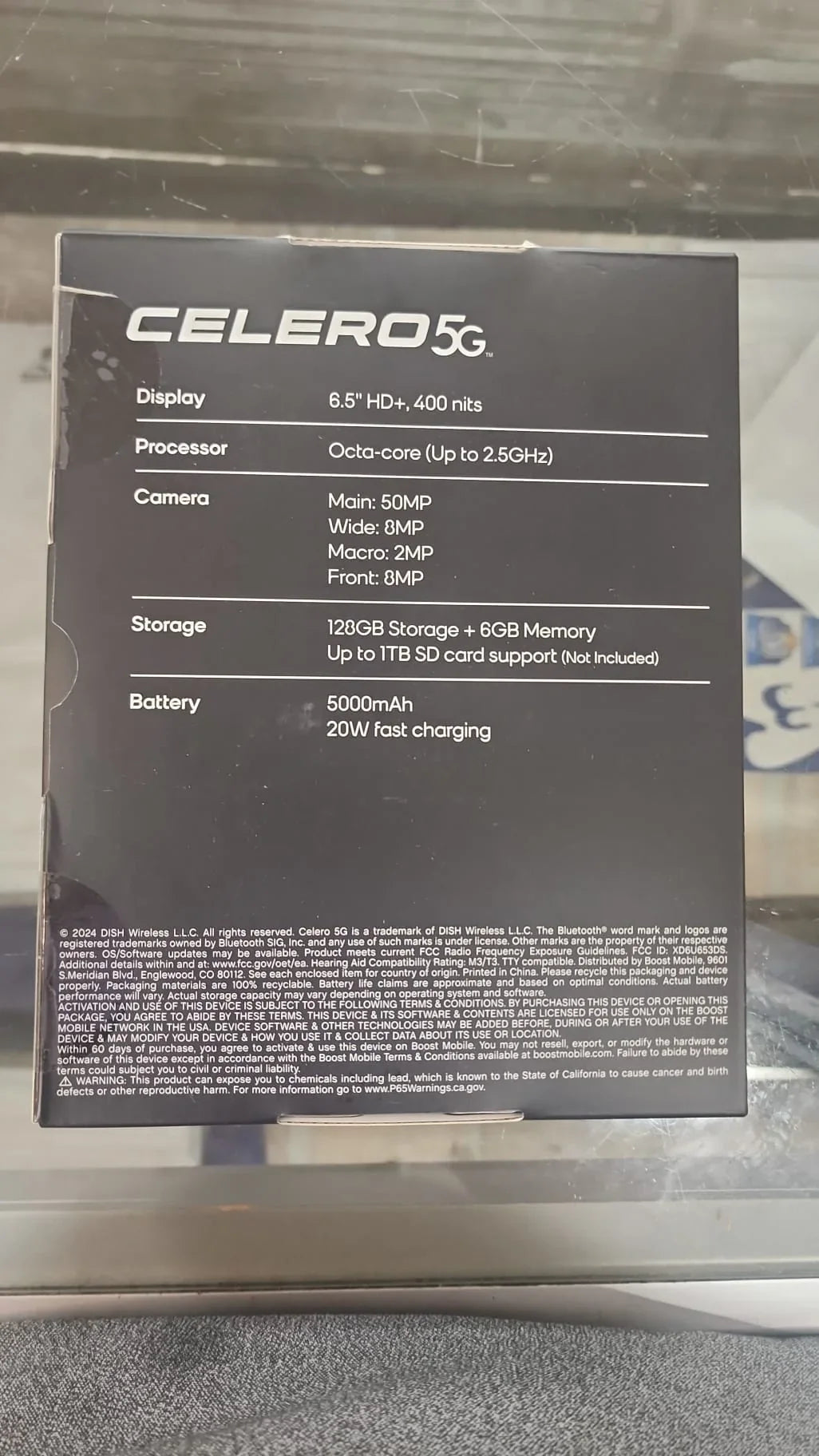 (Boost 5G Mobile) SIM) Moonglow Plus - - 2024 128GB Gray $60 Celero (Single Plan