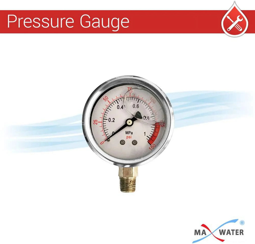 2 System Release, BB Whole Blue W/Pressure 2 Gauges, NPT Wrench 2 1" Brackets Brass Housing Filter House Ports Pressure 10" Pack