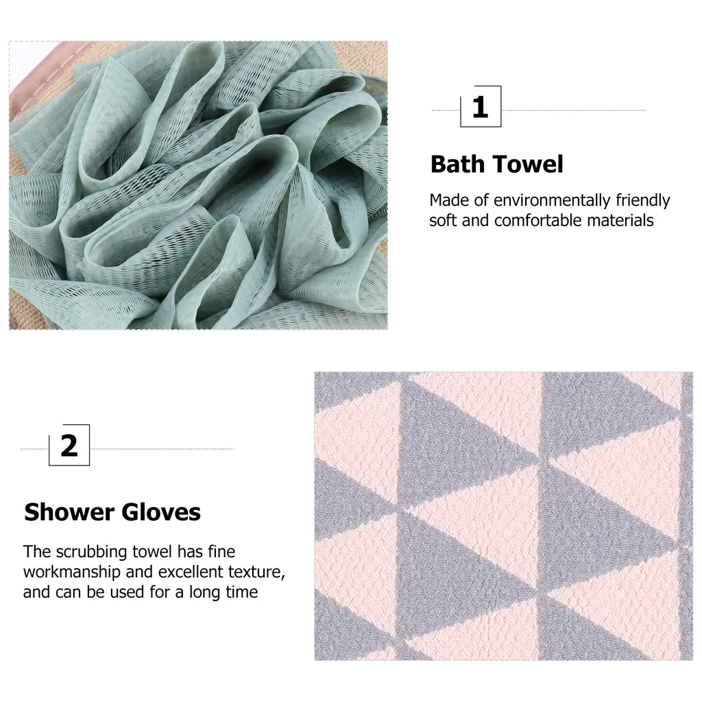 Mitts Skin Shower Gloves Mens Loofa Exfoliating Korean Lofa Cloth Glove Men Stick Loofah Exfoliator Body Washing