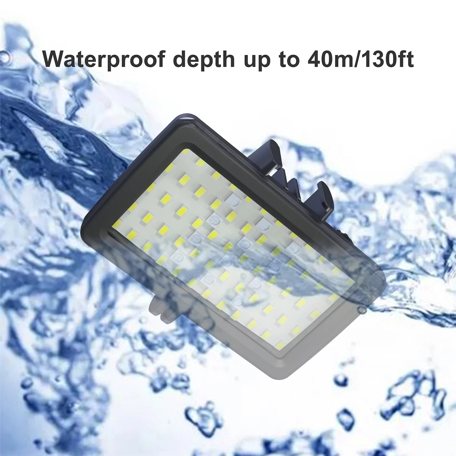IPX8 for RGB Video Battery Underwater Light Fill SL-20 8 Replaceme Modes Rechargeable Underwater 40M Snorkeling Dimmable Light LED Video Andoer Built-in CRI95+ Waterproof Photography Diving