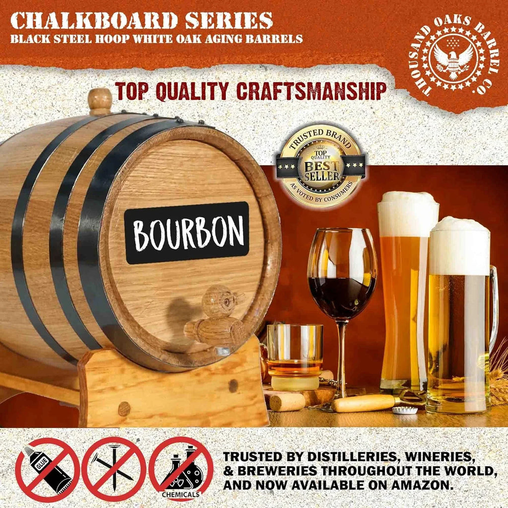 Stch, Mini Hot Bourbon, Front With - Charred Whiskey, Chalkboard For Barrel Oak (2 - cktails, Der American Bar Keg Liter) Aging Home . By Sauce Gin,