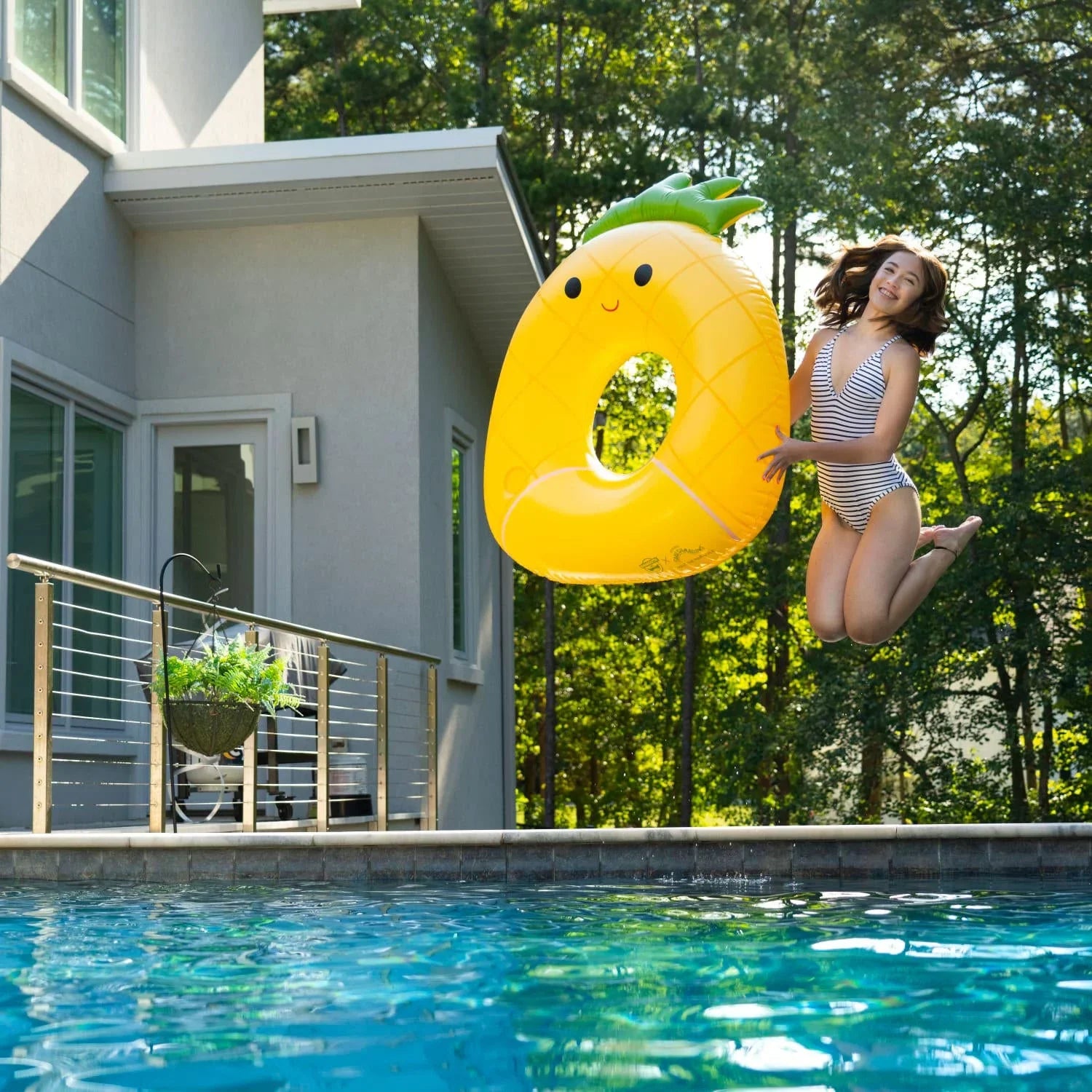 Float Styles) Built-In Cupholder BigMouth (Various Pool With Squishmallows x Ring Inflatable