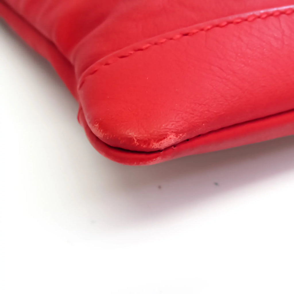 (Good) Women's Red Clutch Pre-Owned Bag Color Balenciaga 273022 Leather