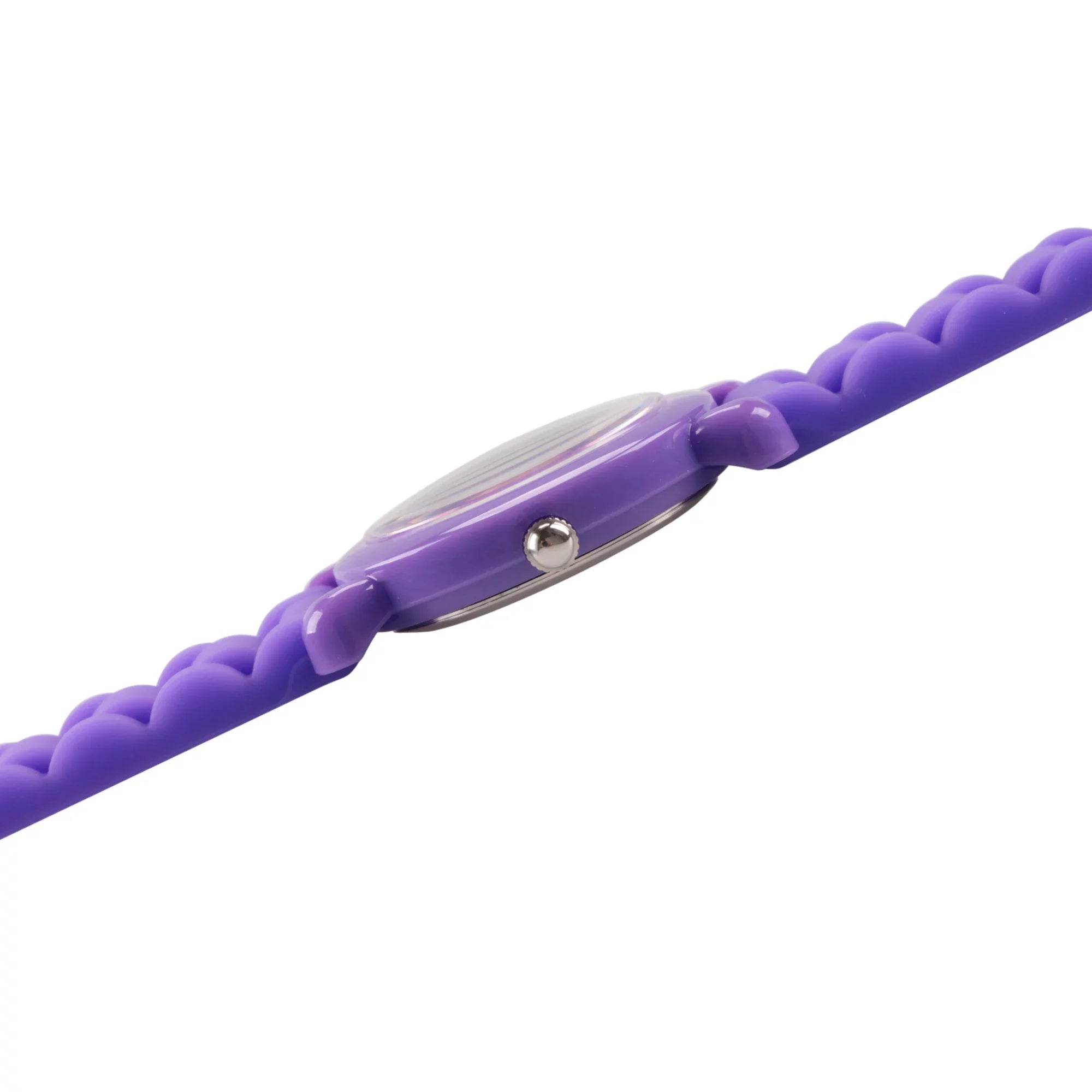 Frozen Purple Teacher Time Anna Silicon Plastic Watch, Elsa Girls' and Strap Purple