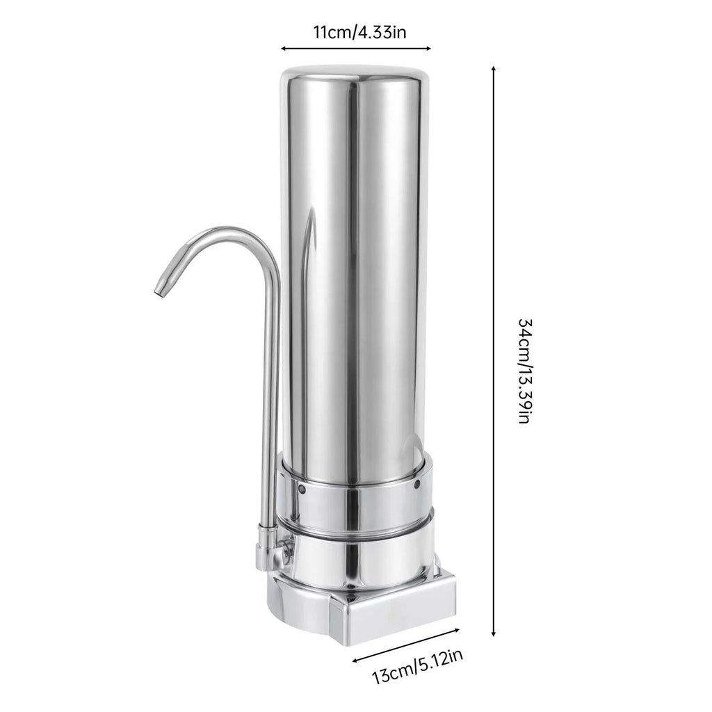 System Sink Tap Stainless Filter Filter Filtration liquid Silver Countertop Drinking
