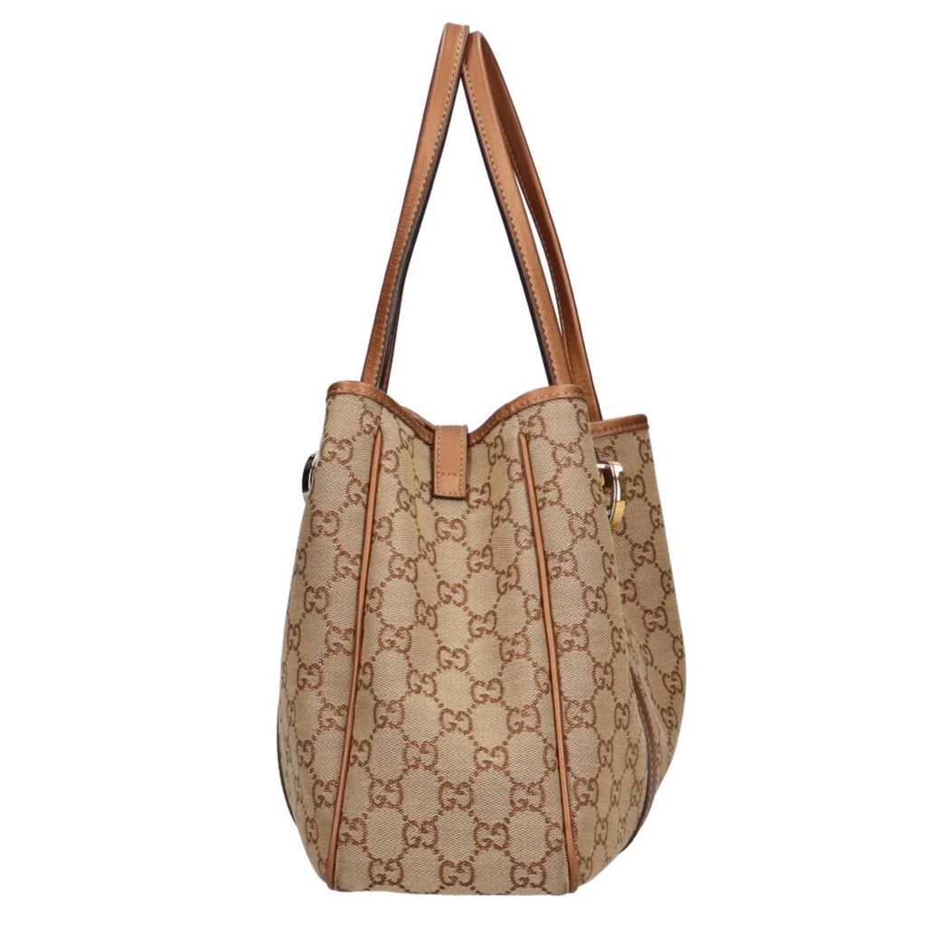 Pre-Owned (Fair) Bag Canvas GG Twins Tote Ladies Beige