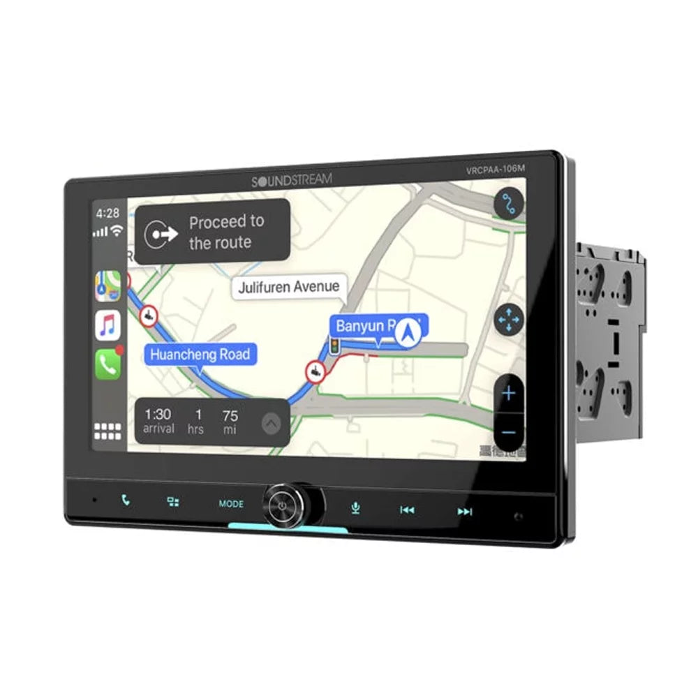 Stream Touch Auto 360 Keys in. Mechless & Carplay LCD Sound 10.6 Rotating Up-Down Android 2 Din