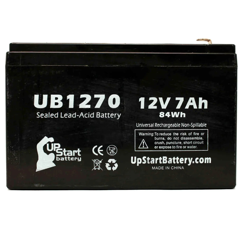 '- Acid Lead Terminal, Adapters Compatible (12V, 4 AGM, UB1270 SMART-UPS 2x Battery 7000mAh, F1 SUM1500RMXL2U Universal APC - 7Ah, Terminal Sealed - Includes 1500 Pack F1 Replacement Battery to SLA) F2