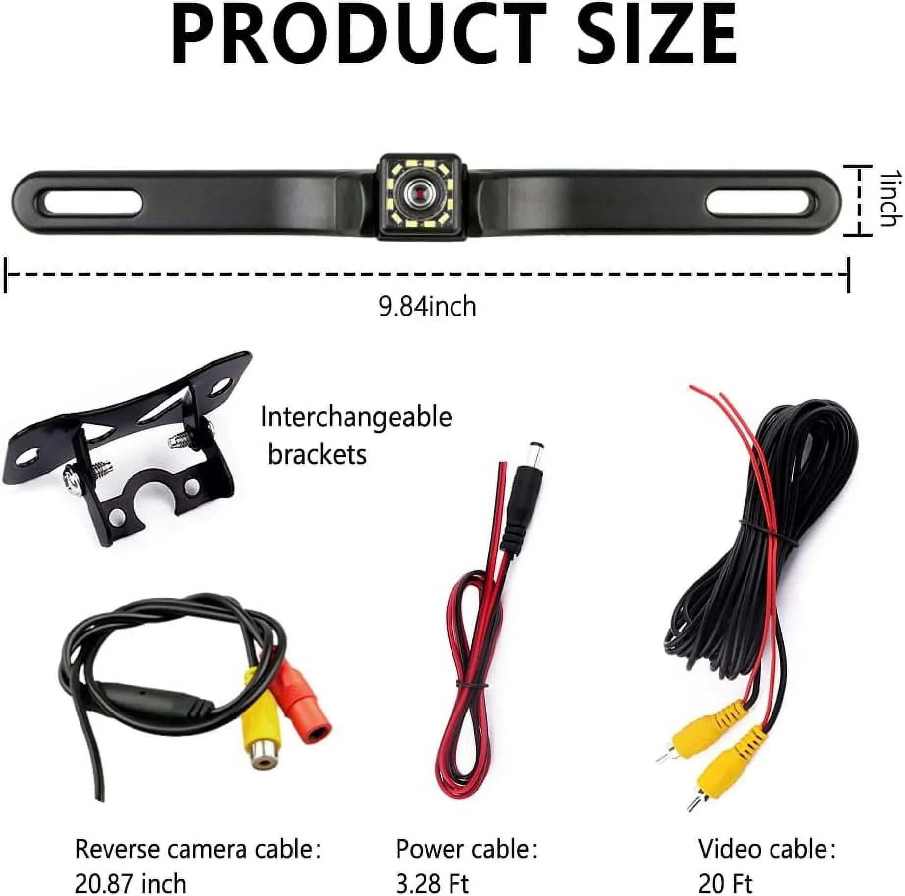 Camera for Multiple Angle HD Camera,150°Wide Car,with Reverse Camera,12 Night Car Backup Vision Backup