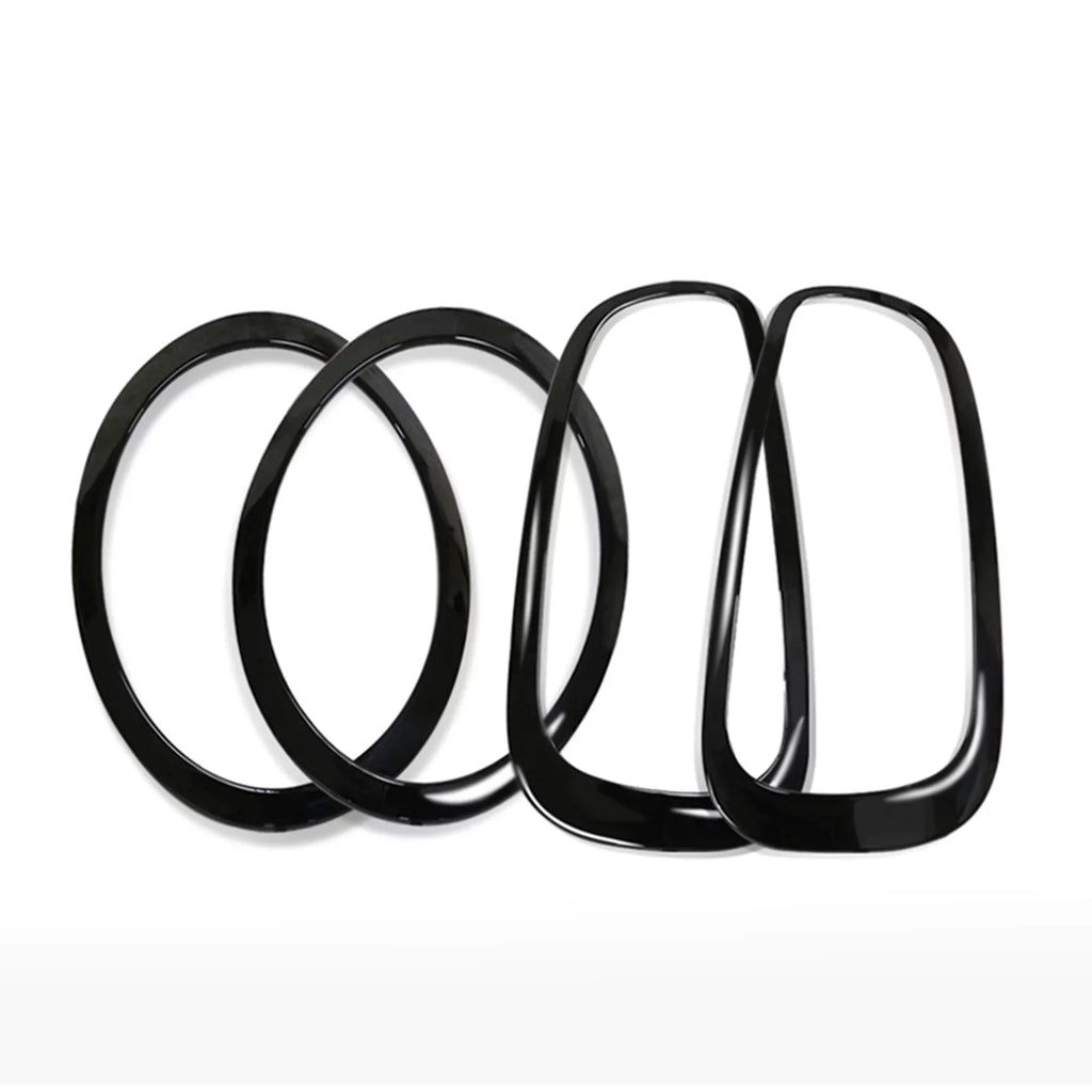 Fog Grille Light Cooper F56 Mini Frame Black Front F57 S F55 + & Rear For Cover Trim
