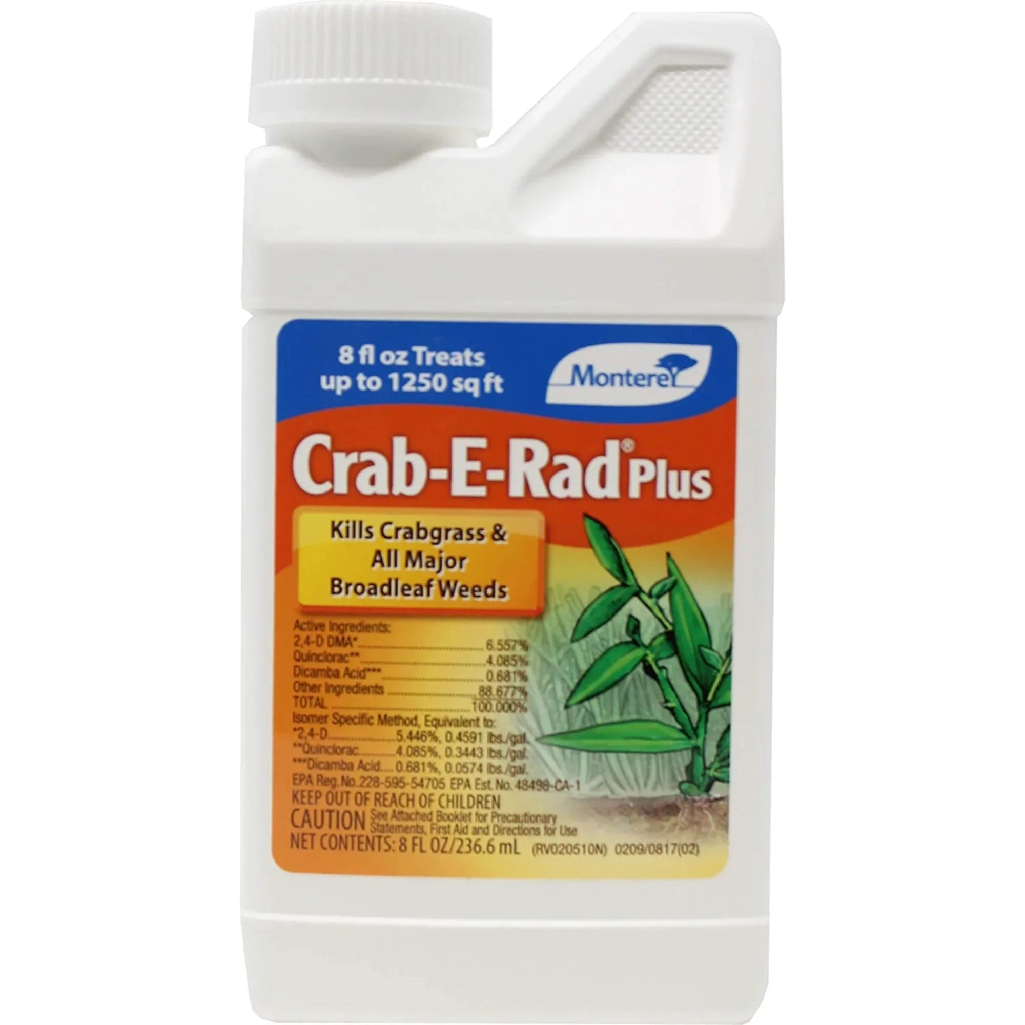 Plus Ounces Monterey Herbicide Weed Control, Crabgrass Crab-E-Rad 8