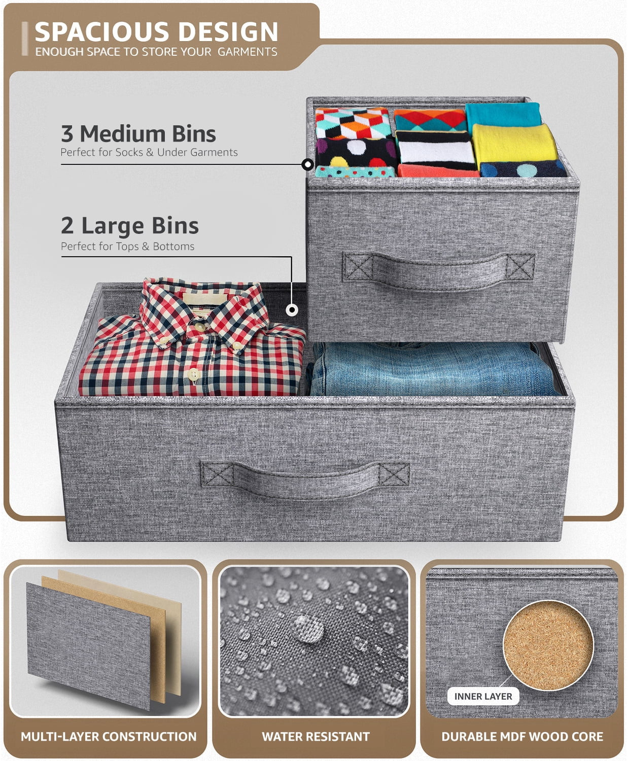 Storage Cube Grey Dresser -