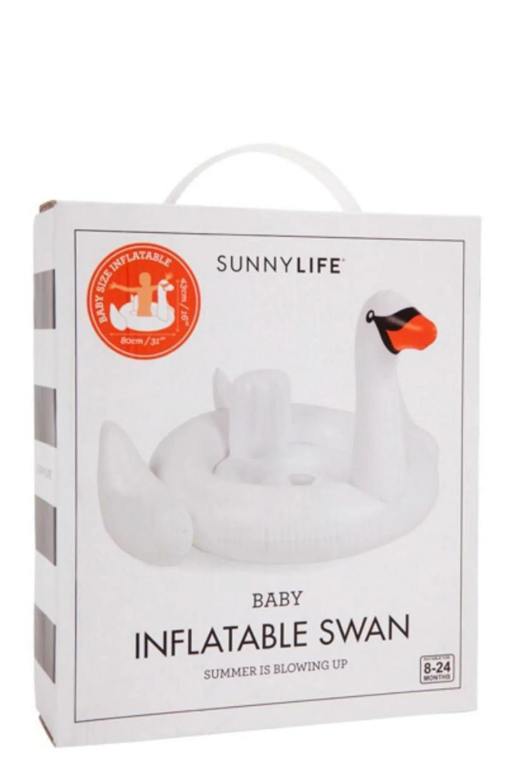 White SUNNYLIFE Baby Inflatable Swan