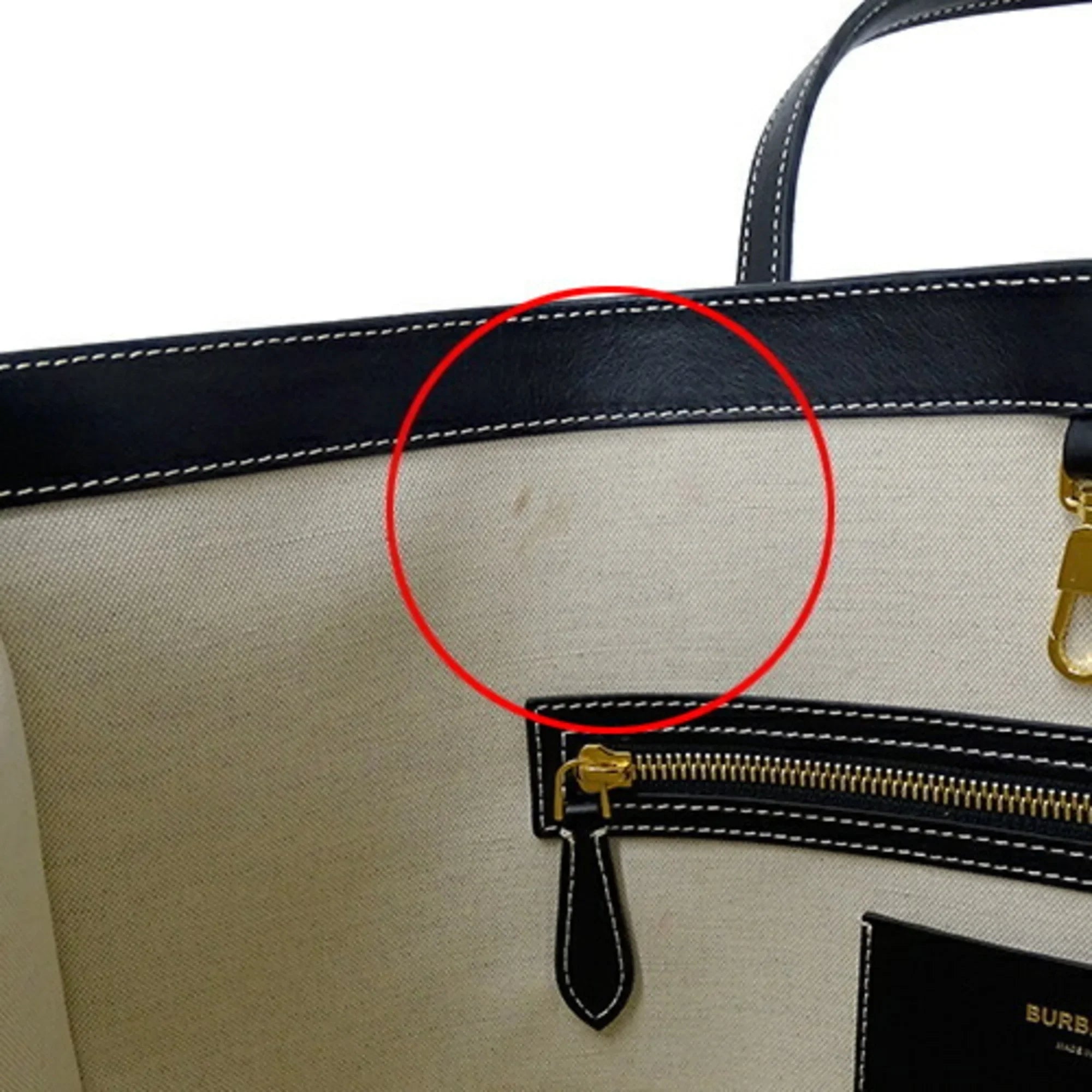 Pre-Owned shoulder Burberry tote black BURBERRY (Good) ladies bag 8052726 leather