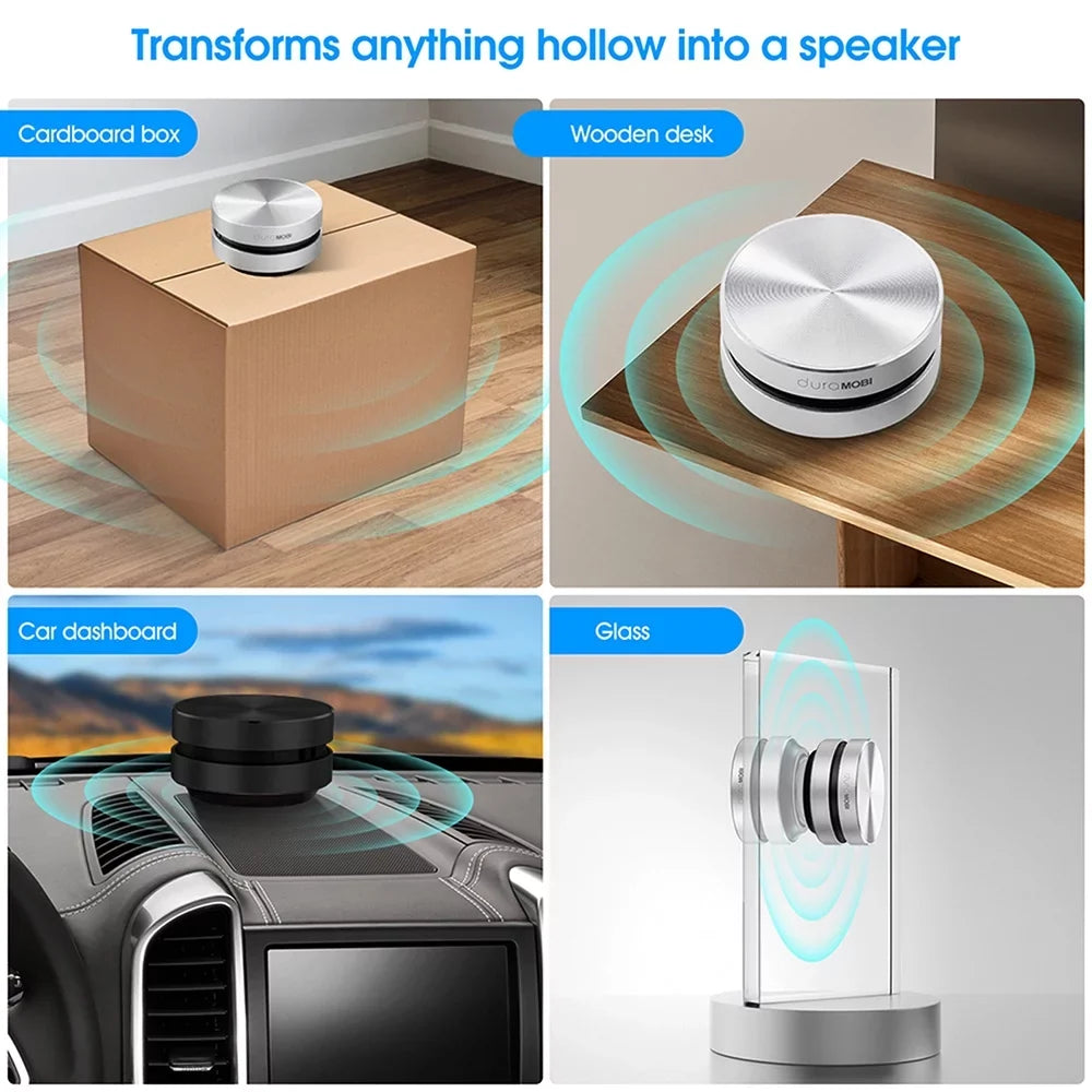 Sound Portable Packs MOBI BT 2 Stereo Box Sound Speaker Mic Built-in Silver Loud Conduction Wirelessly Mini Speakers Dura Bone