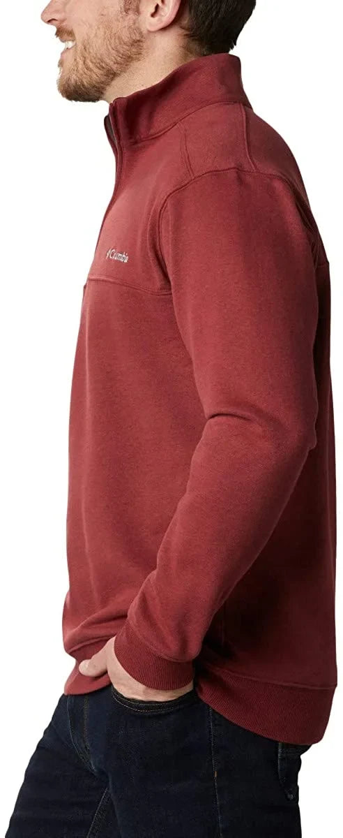 Hart Half Zip, Mountain II Men's Large Jasper, Columbia Red