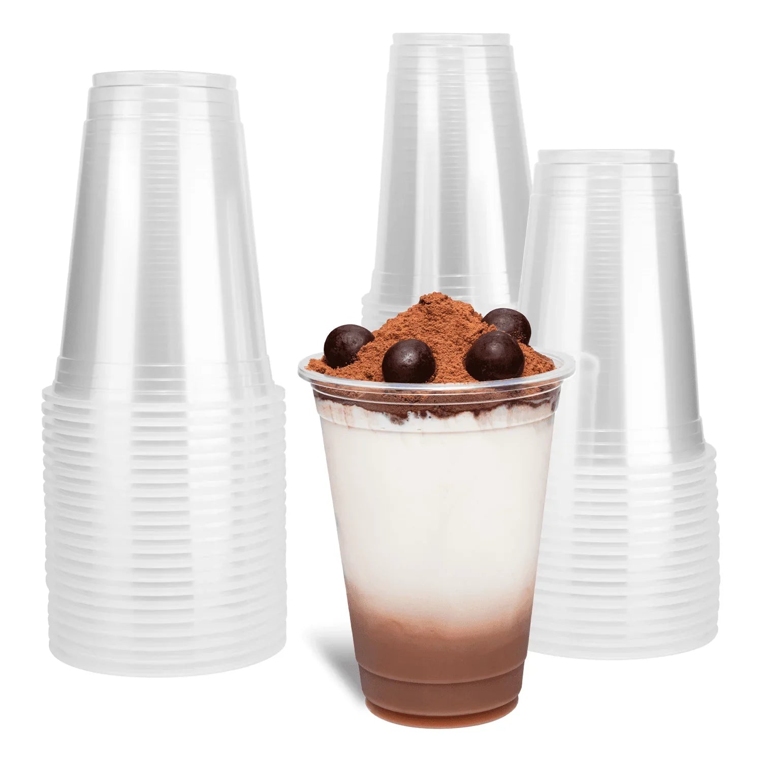 C1011 Modern U-RIM Pcs Karat cc Cups Translucent 2000 PP 16 oz (95mm), 500