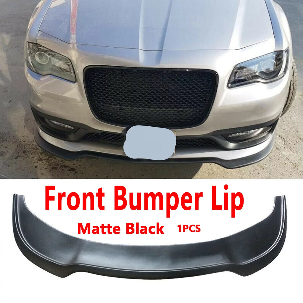Bumper Sedan Matte Front Chrysler NINTE Lower 300 2015-2022 Black Lip for SRT
