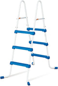 3 Duty Heavy Swimming Lightweight Ground exterior Stair Ladder For Steel Pools, 42 Surestep Pool Multicolor Above Inch