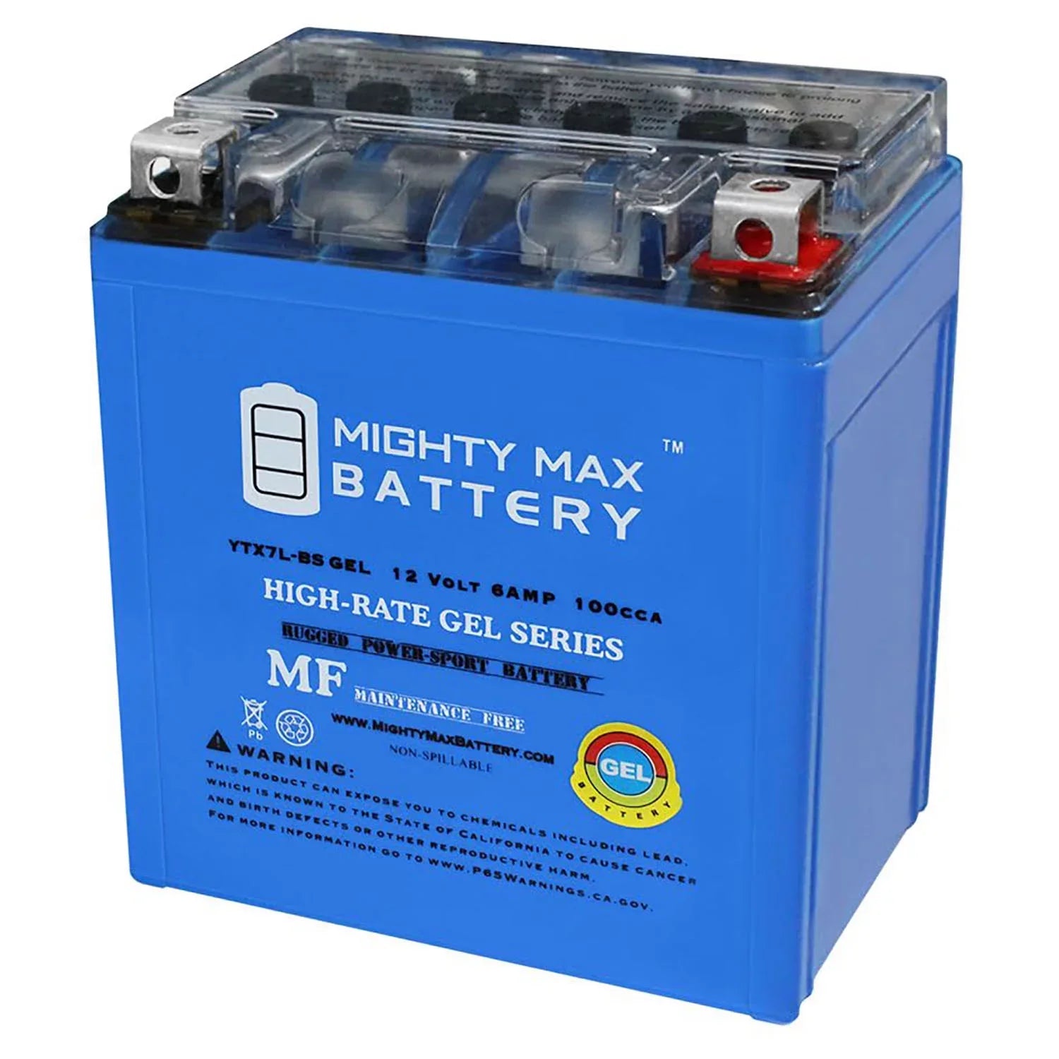 Battery for 100CCA Yamaha Replacement 6AH YBR 12V 125 2007