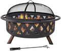 Grill And Zoey Pit Wood Portable Steel fabric Fire Burning Pit