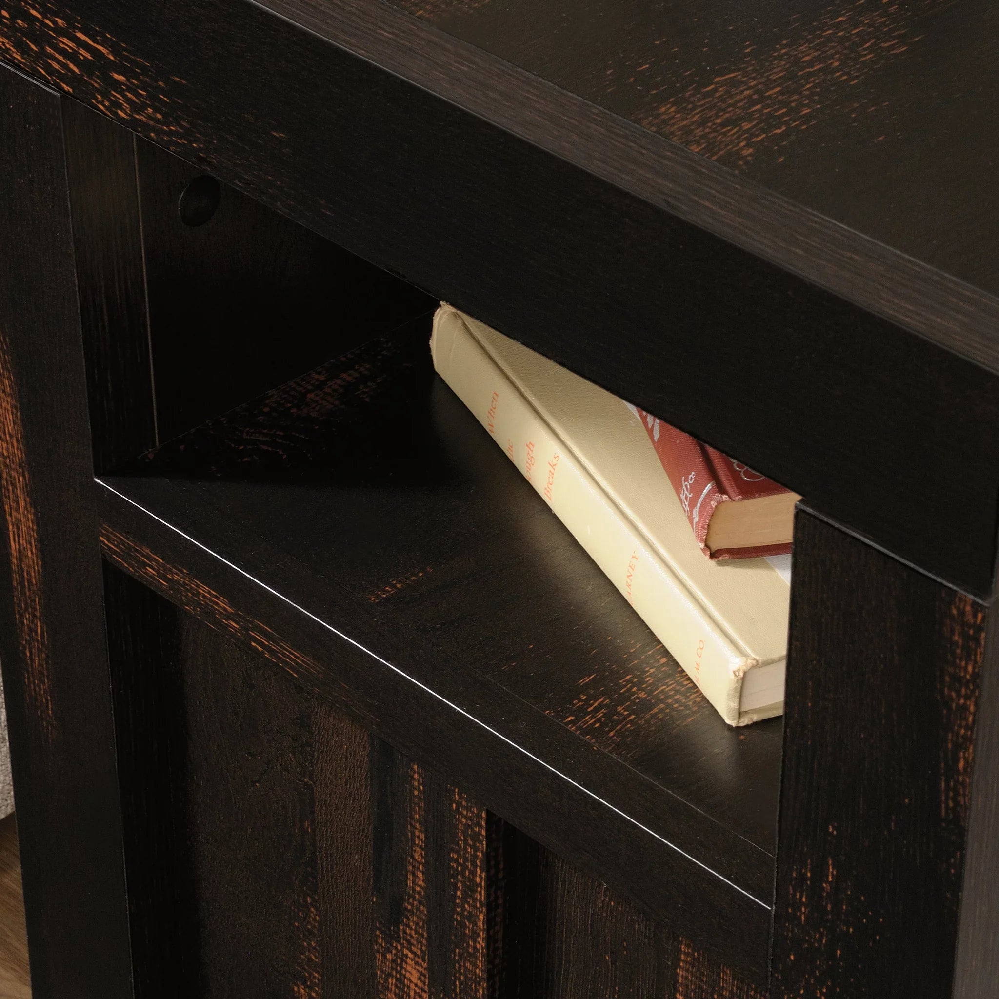 End Char Sauder Dakota Finish Table, Pass Pine