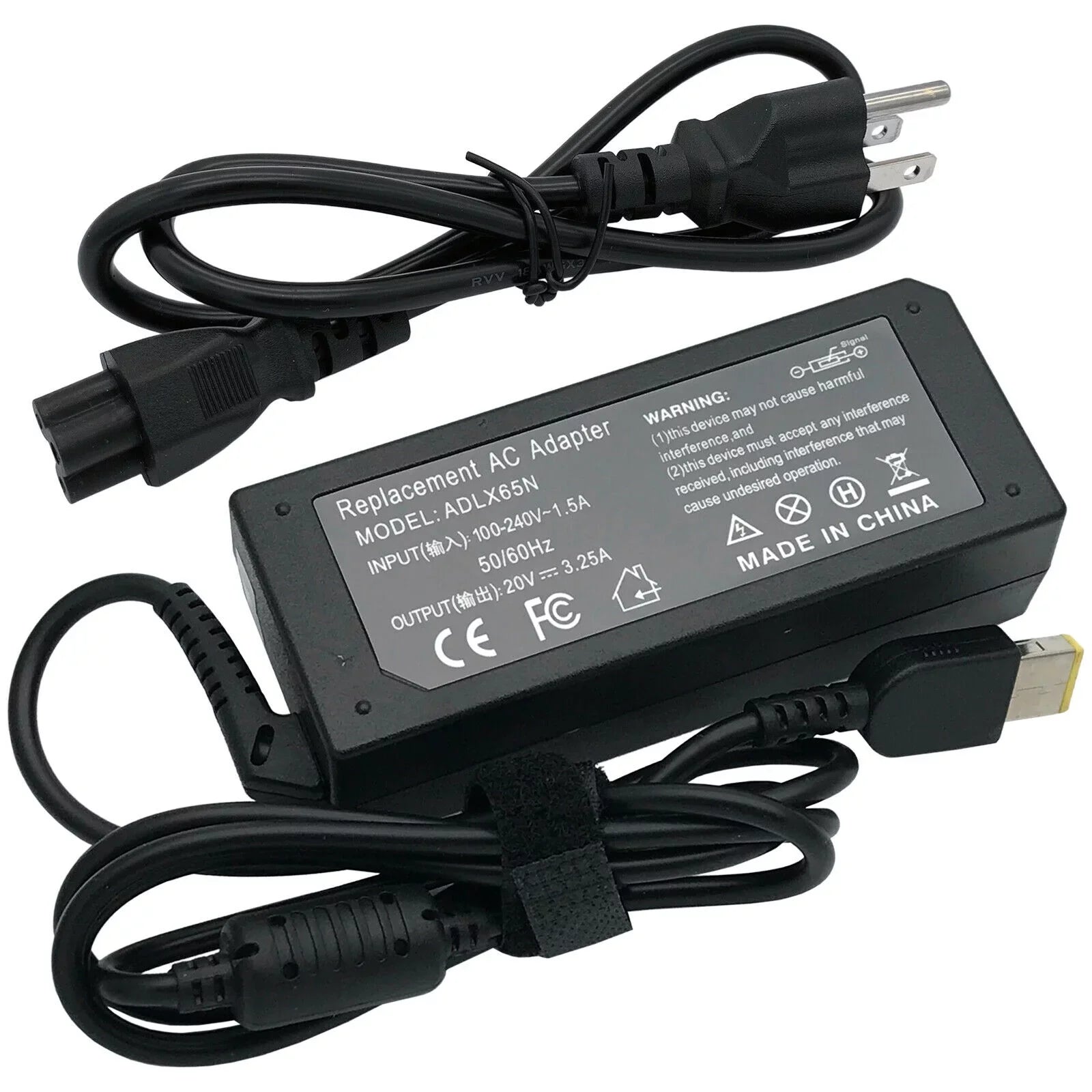 Charger Adapter AC 65W X240 For Cord Supply Lenovo ThinkPad X250 Power 3.25A 20V