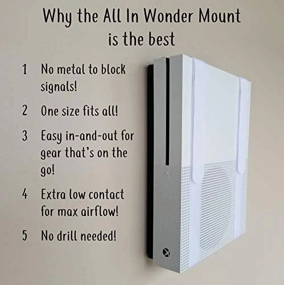 All Mount by Home for Components All-in Fits Easiest (White) | for dimension The (1-Pack): Business One Xbox Mount Playstation and DVRs Designed Wall | Wonder Routers Mount All The Genie Modems