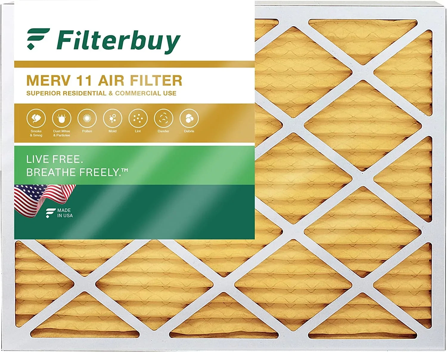11 20x27x1 Filters AC Filterbuy Pleated HVAC MERV Air (1-Pack) Furnace