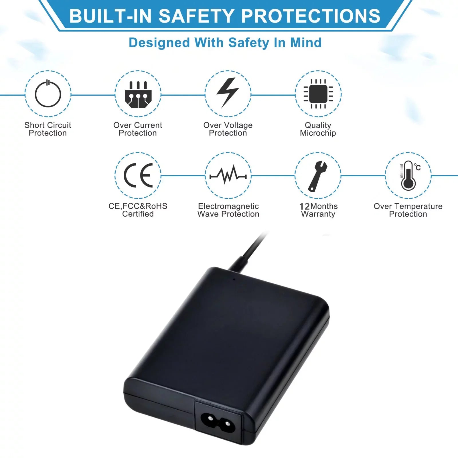 HT-MT300/B for Cord Adapter HT-MT300 SAMT300 HT-MT300/W Compact Active Replacement Compatible System Power SA-MT300 AC/DC Soundbar PwrON Speaker 2.1 Channel Supply