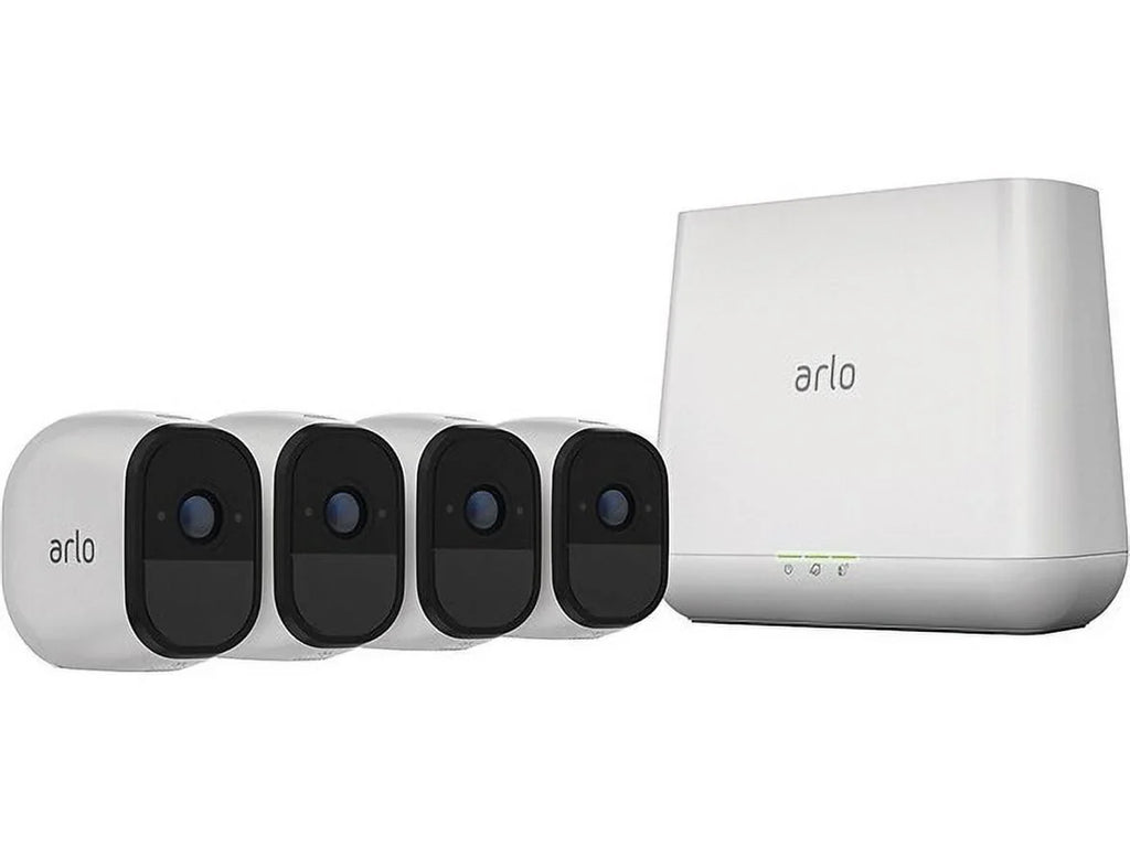 Wifi 4 (Fair) Pre-Owned Audio - 4-Cam Pro System Kit Camera HD Arlo 2-way VMS4430U-100NAR White