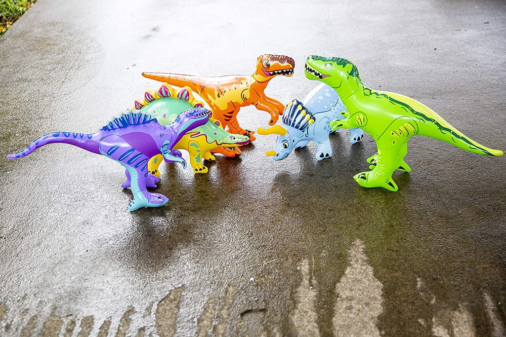 Dinosaur Dazmers With Dinosaur T-Rex Toys | Inflatable Pump Playset Set -