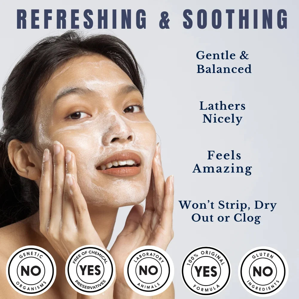 Blackhead Vera - USA, Shea 4oz with Helps To a Facewash Face Oil, Remover in Balance Wash, Soften, & Skin, Rosemary and - Aloe Cleanser, Soothe as Cleanser Made Oil Butter Facial Organic Gentle
