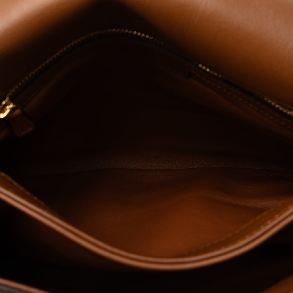 Leather Crossbody Pre-Owned Bag Authenticated Brown Blondie Medium (Good) Calf Unisex Bag
