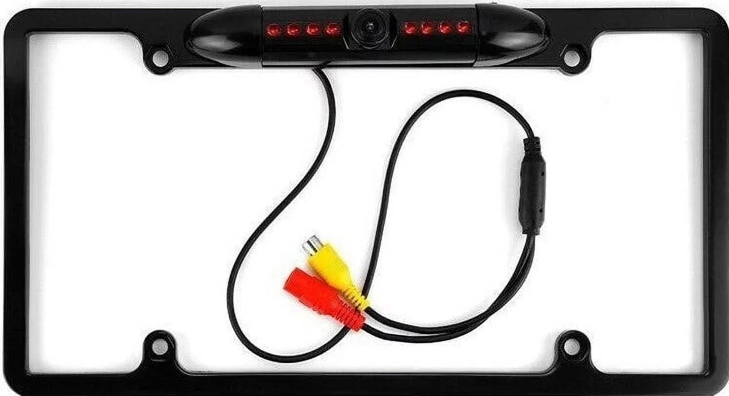 Plate Rearview Black ALPINE Camera Frame License X308U for Backup
