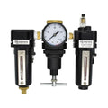 Interstate Bowl Poly Filter WC1081HDAG-250 Regulator Made in Inch USA. 'T' Handle Combo Lubricator Pneumatics 1/2 Large Integral