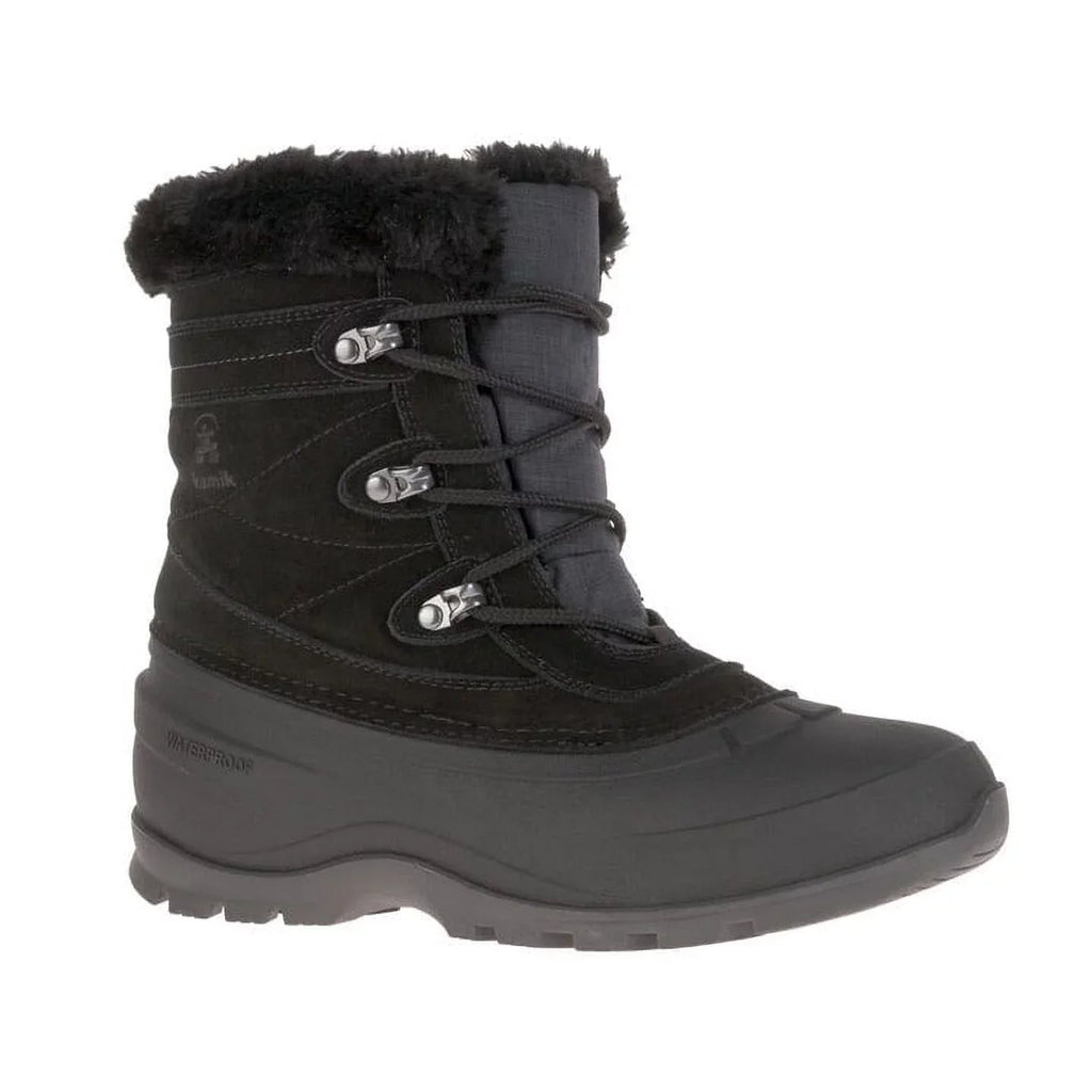 Women's The Boot Kamik 5 BLACK WK2175-BLK - Snovalley Black Winter