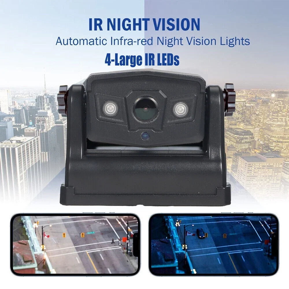Enhanced Safety Backup Magnetic - Vehicle View Battery, Camera Wireless Paddsun 9600mAh WiFi Front/Rear for