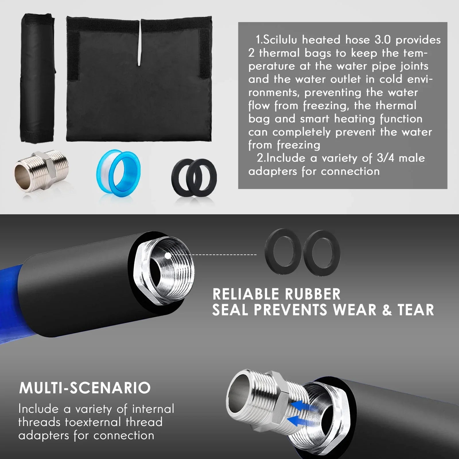 Hose,Rv liquid Accessories, for ,Antifreeze Drinking Hose,Rv Heated liquid RV,-45 100FT liquid Garden Rv Hose