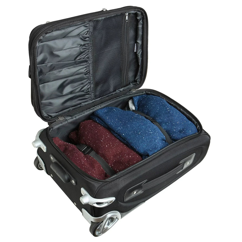 Philadelphia Eagles 21" Carry-On Softside MOJO Rolling Black Suitcase