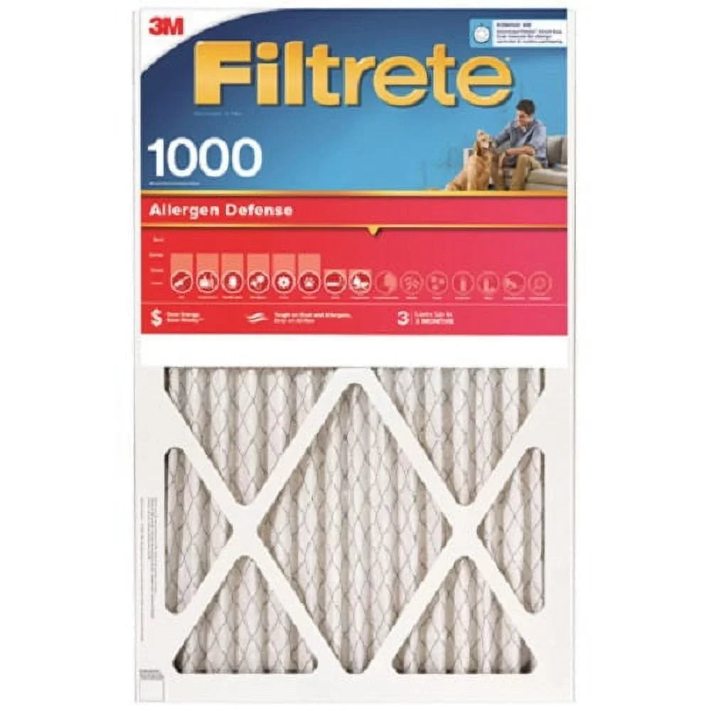 Filter 1" 1000 3M Filtrete x 3 Month x 4 Air 25" 9804-4 - Disposable MPR 14" of Quantity Pleated Red