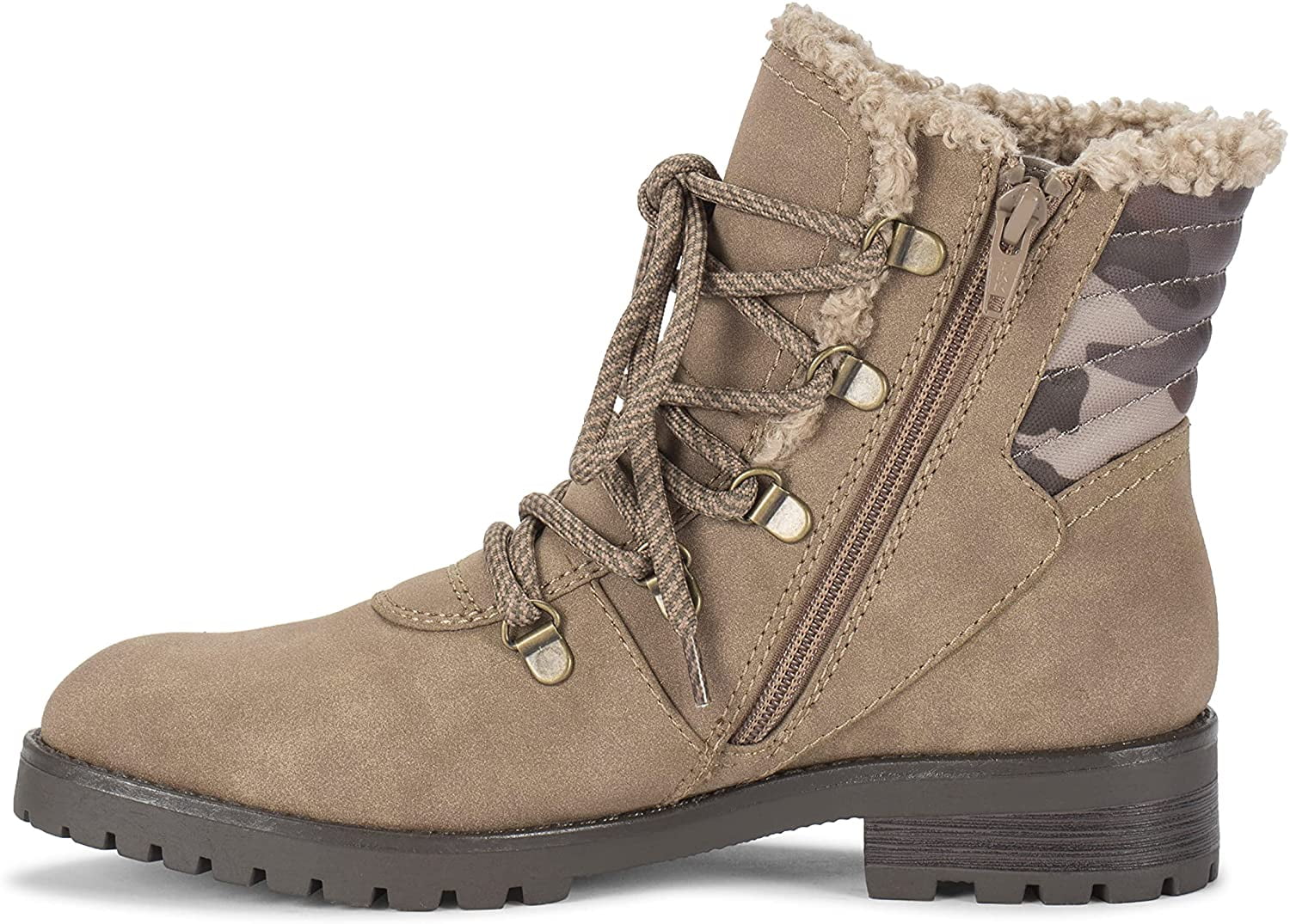 BareTraps Camo Boots Dennison 6 Womens Mushroom