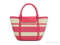 Pink Straw Convertible Tote Bikini Cruise Spade Striped Medium Kate Handbag Bag