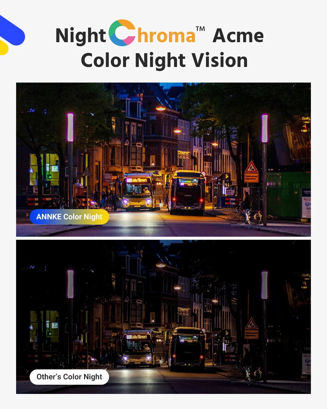 Ultra Night Human IP 4K Full Poe Vehicle Security Color Camera ANNKE True Supplement HD Light Detection with Vision